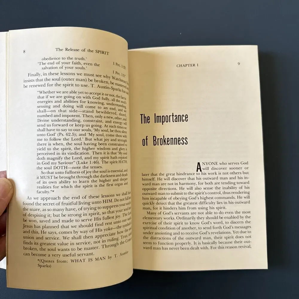 Watchman Nee Release of the Spirit Book Vintage Paperback Spiritual